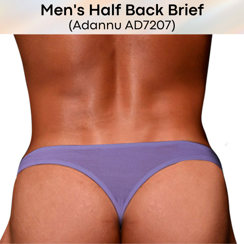 Men's Brief : High Half Back Brief (Adannu AD7207)