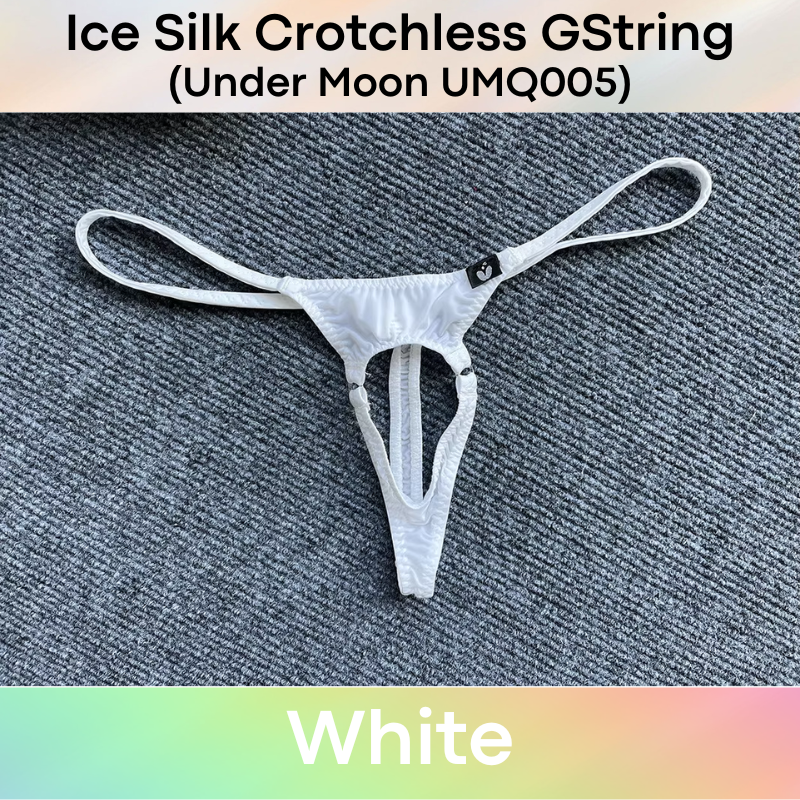 GString: Nylon Ice Silk Crotchless GString Underwear (UMQ005)