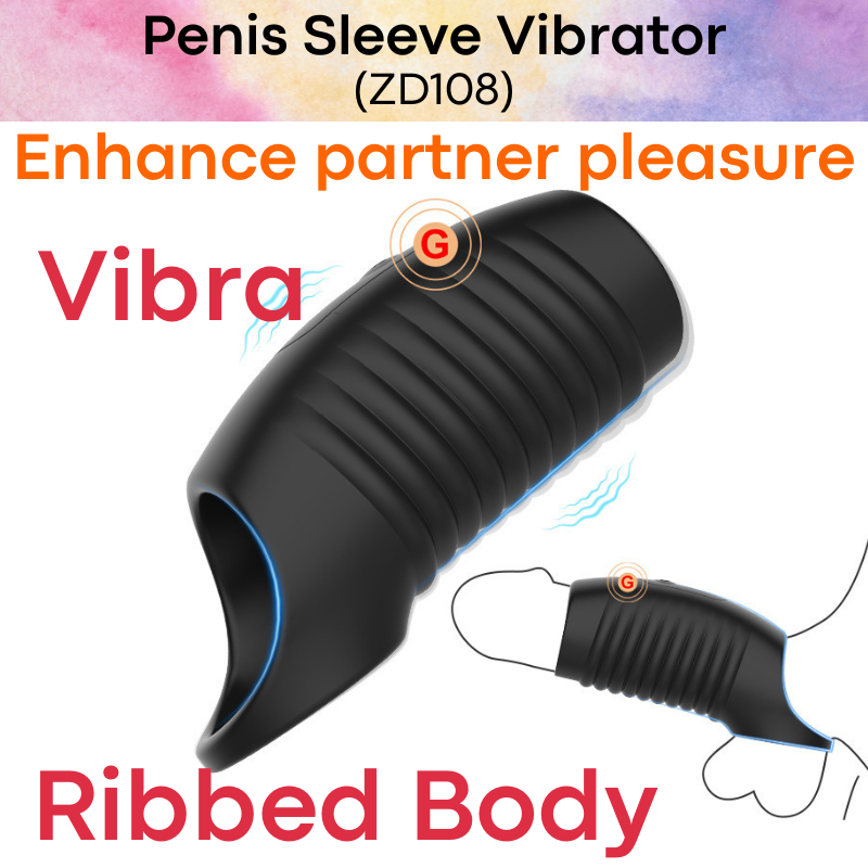 Adult Toy : Penis Sleeve Vibrator (ZD108)