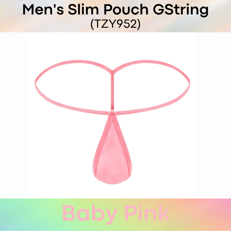 Men's GString : Ice Silk Slim Pouch GString Underwear (TZY952)