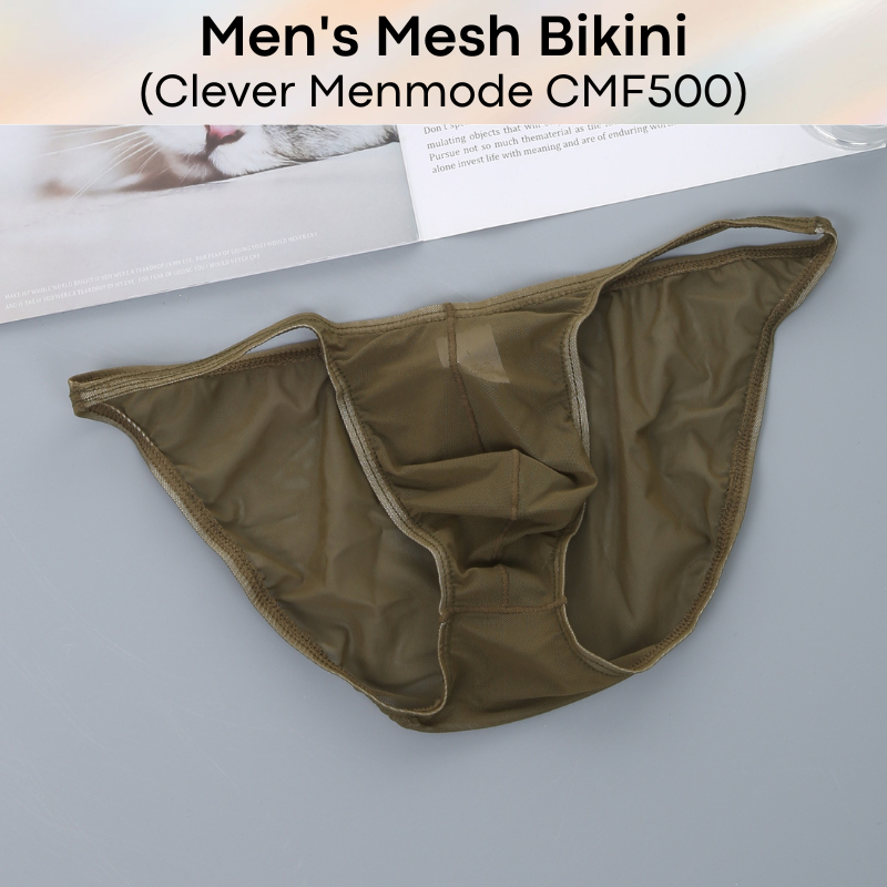Men's Brief : Bikini Mesh Underwear (Clever Menmode CMF500)