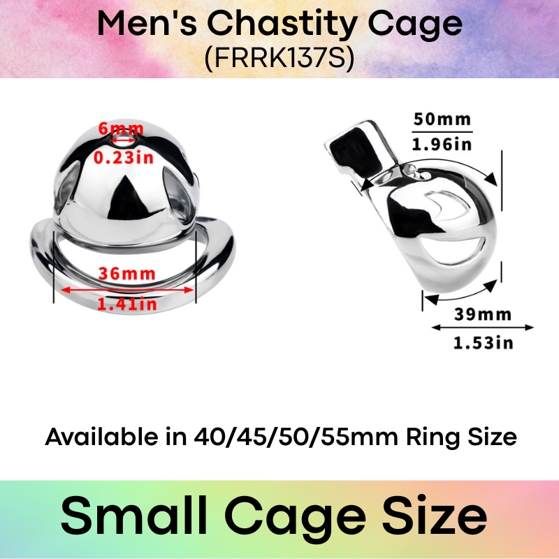 Adult Toy: Men's Aluminum Alloy Clown Chastity Cage (FRRK137)