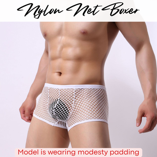 Men's Boxer: Net Boxer Trunks (CMF575)