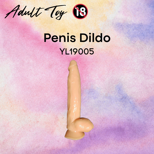 Men's Adult Toy: TPE Penis Dildo with Suction Pad (YL19005)