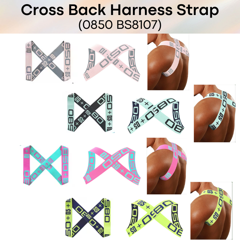 Men's Strap: Nylon Cross Back Harness Strap (BS8107)