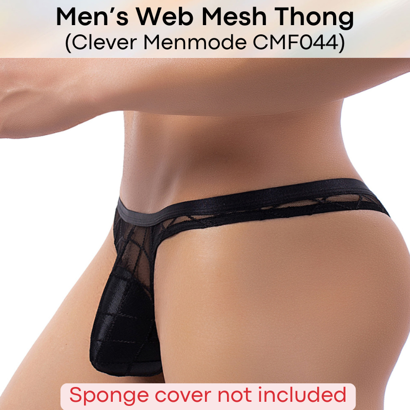 Men's Thong : Web Mesh Thong Underwear (Clever Menmode CMF044)