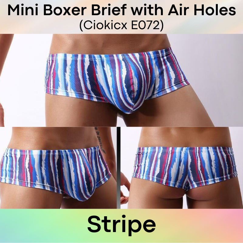 Men's Boxer : Bikini Style Printed Designs Polyester Boxer Brief (Ciokicx E072)