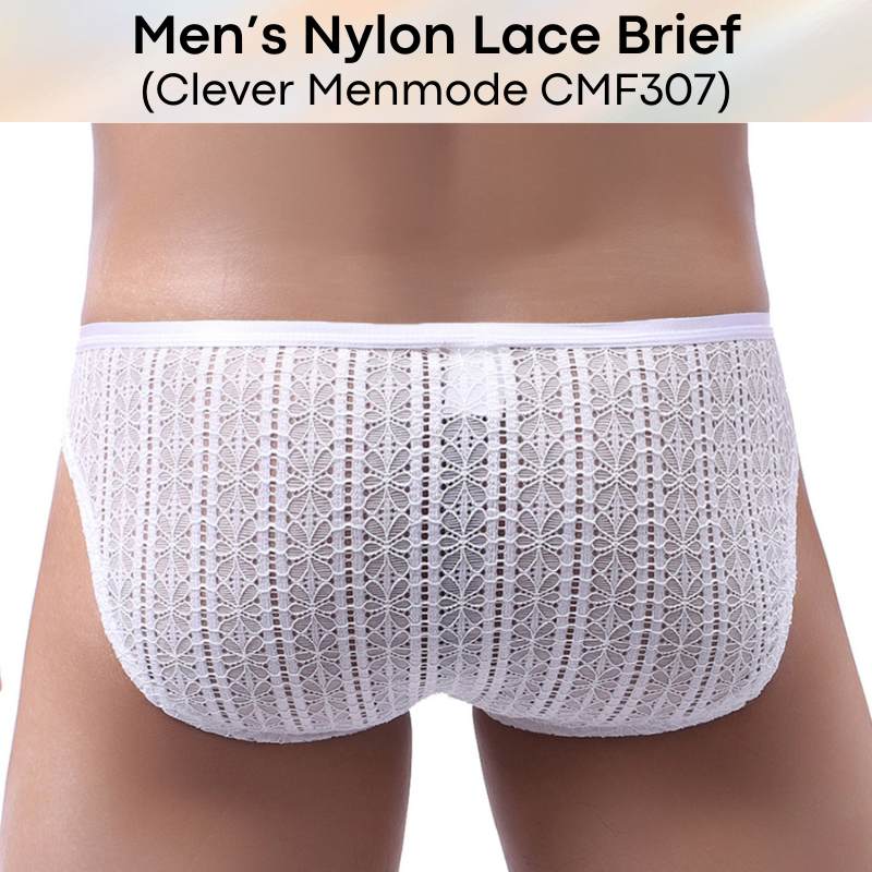 Men's Brief : Nylon Lace Brief (Clever Menmode CMF307)