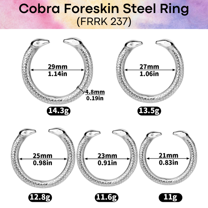 Adult Toy: Men's Foreskin Beast Design 304 Stainless Steel Ring (FRRK236/FRRK237)