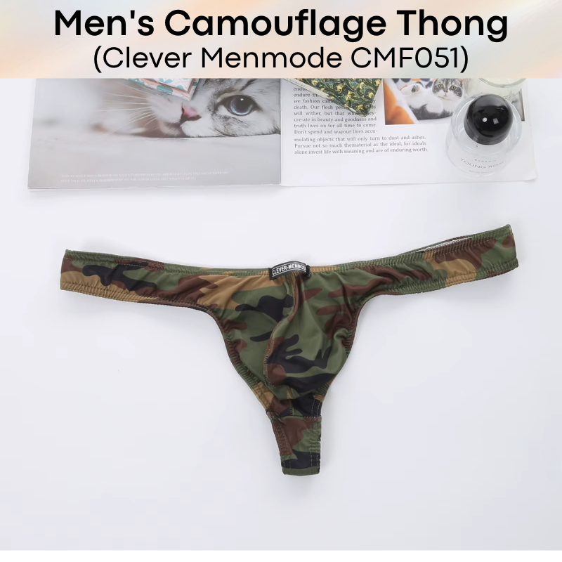 Men's Thong : Camouflage Thong (Clever Menmode CMF051)