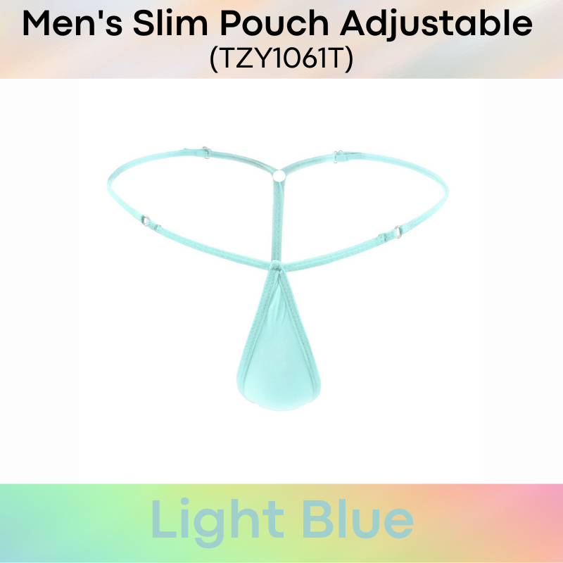 Men's GString : Slim Pouch with Adjustable Strap GString Underwear  (TZY1061T)