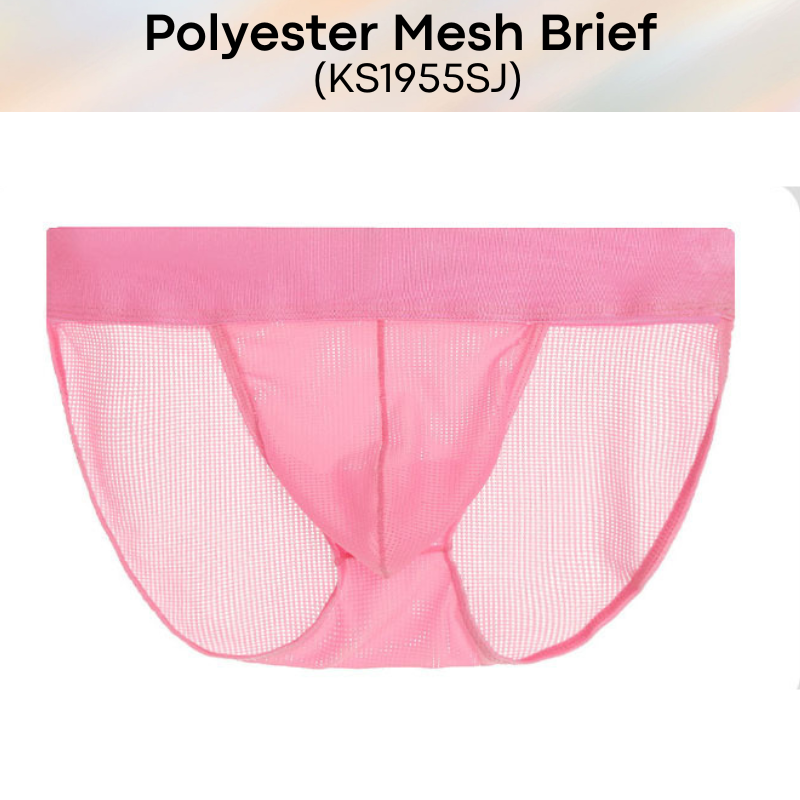 Men's Brief: Polyester Mesh Brief Underwear (KS1955SJ)