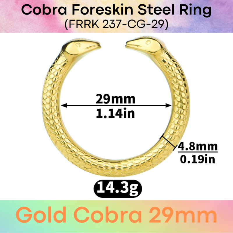 Adult Toy: Men's Foreskin Beast Design 304 Stainless Steel Ring (FRRK236/FRRK237)