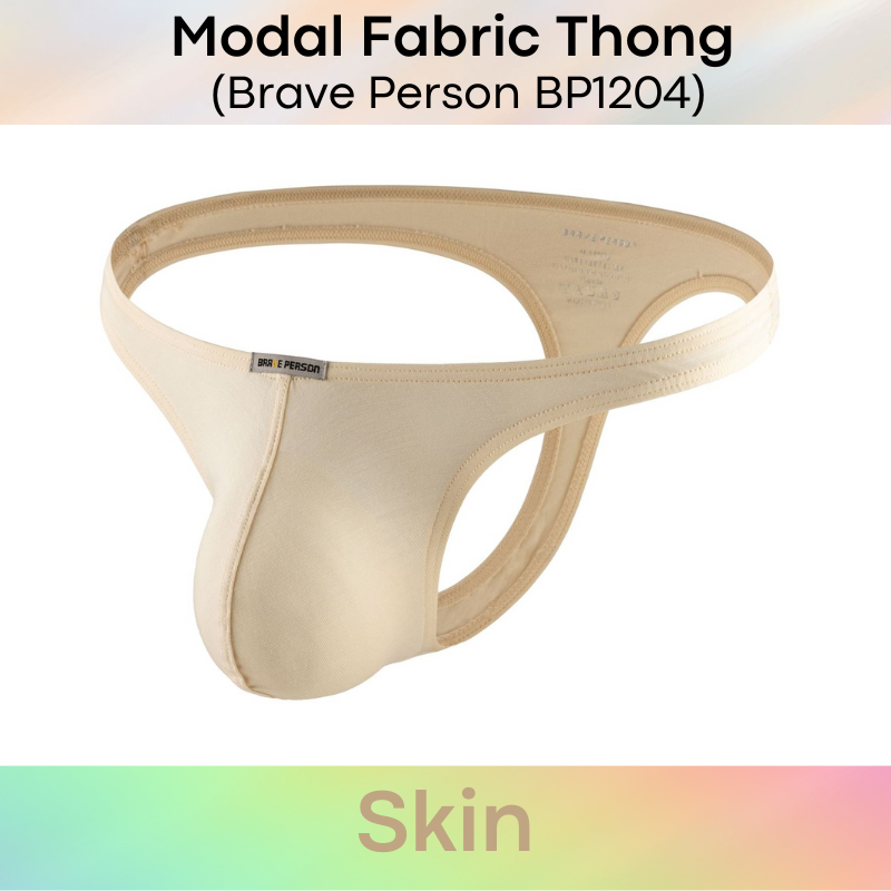 Men's Thong: Modal Fabric Low Waist Thong Underwear (BP1204)