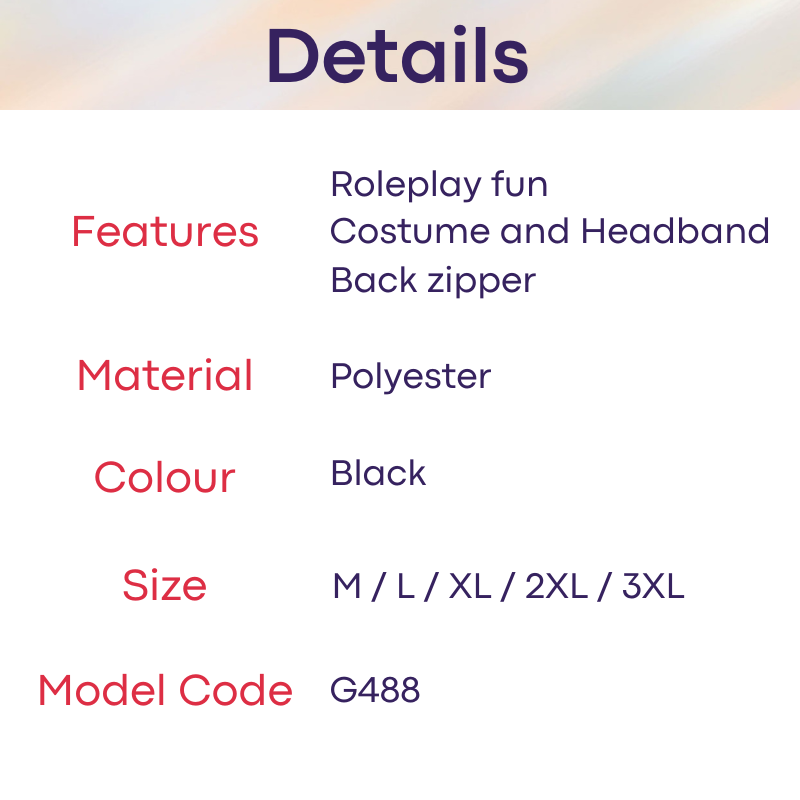 Men's Costume: Polyester Love Bunny Costume Underwear with Headband (G488)