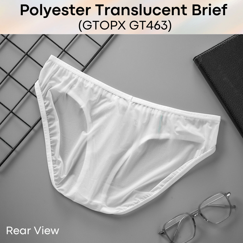 Men's Brief : Polyester Ice Silk Translucent Brief (GTOPX GT463)