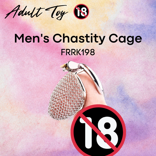 Adult Toy : Men's Chastity Cage (Flexible Net) FRRK198