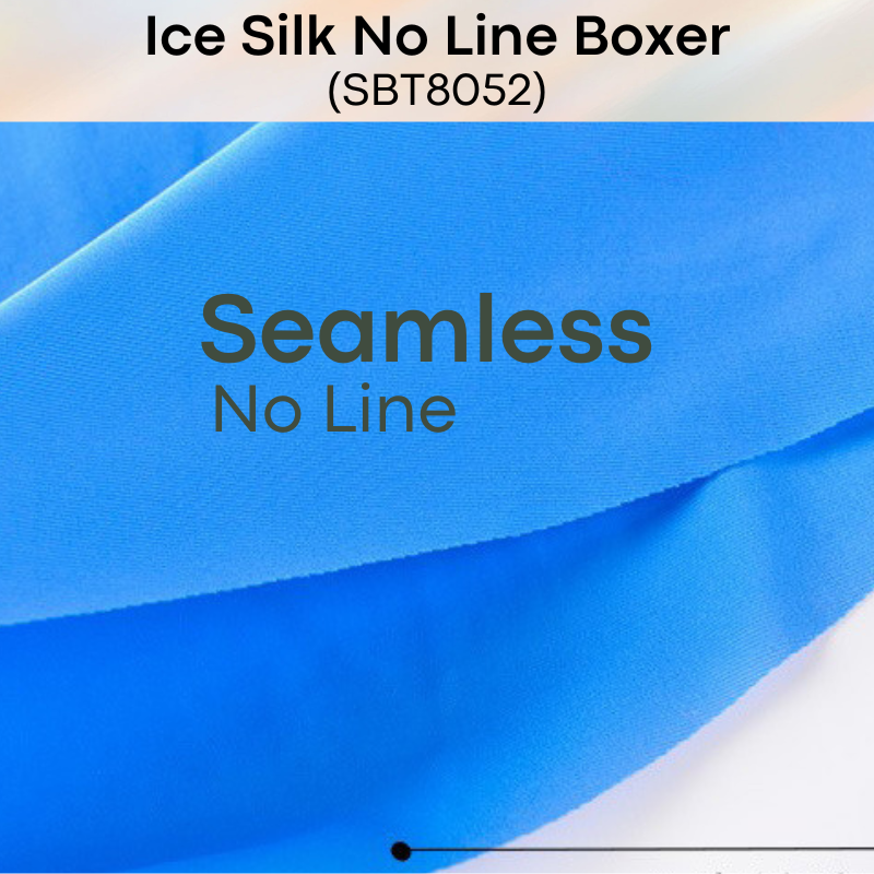Men's Boxer: Nylon Ice Silk No Line Boxer Trunks Underwear (SBT8052)