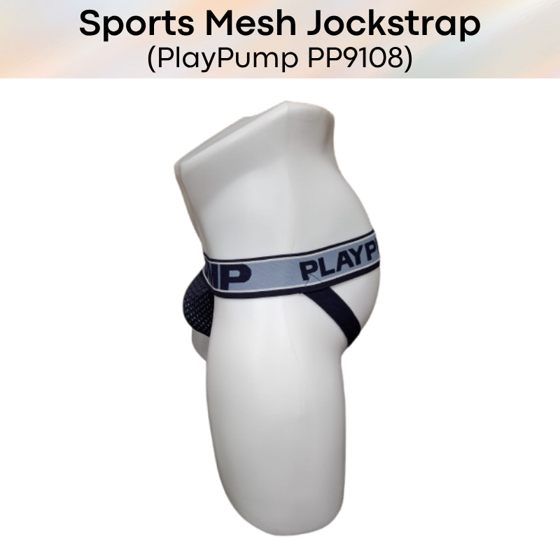 Men's Jockstrap: Nylon Mesh Sports Jockstrap (PP9108)