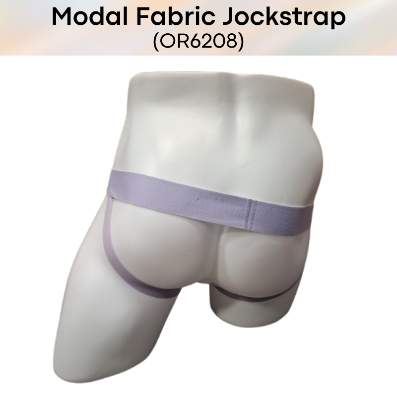 Men's Jockstrap: Modal Fabric Double Layer 3D Pouch Jockstrap Underwear (OR6208)