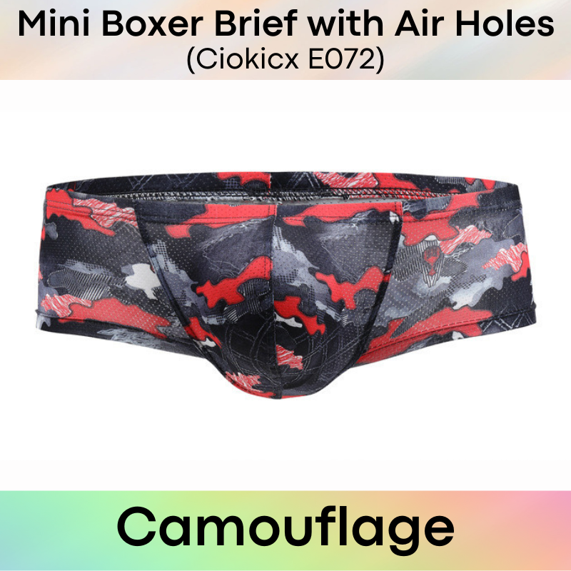 Men's Boxer : Bikini Style Printed Designs Polyester Boxer Brief (Ciokicx E072)