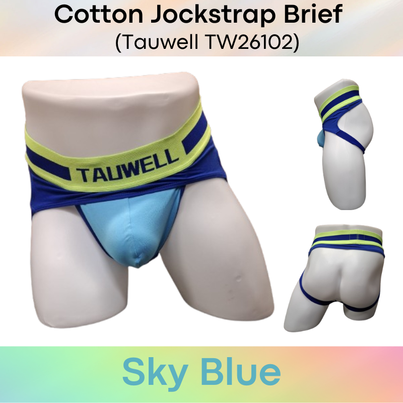 Men's Jockstrap: Wide Waistband with Side Flap Jockstrap Backless Brief Underwear (TW26102)