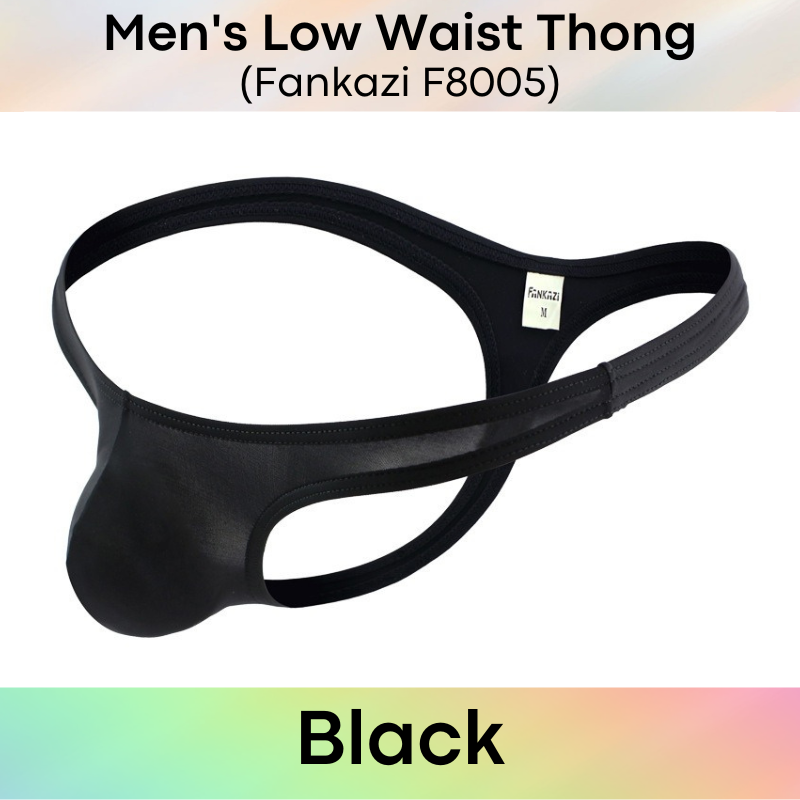 Men's Thong : Low Waist Nylon Underwear (Fankazi F8005)