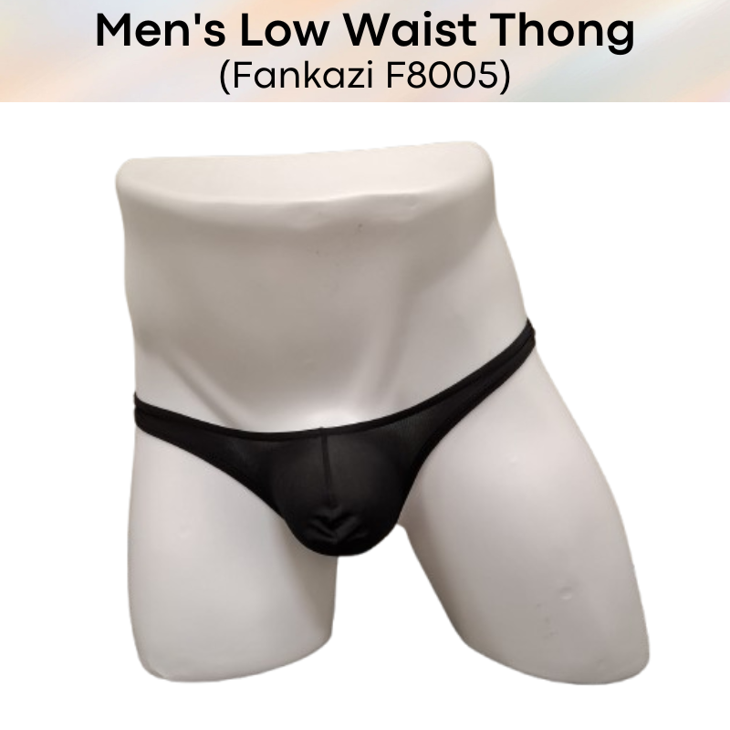 Men's Thong : Low Waist Nylon Underwear (Fankazi F8005)