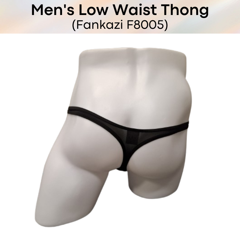 Men's Thong : Low Waist Nylon Underwear (Fankazi F8005)