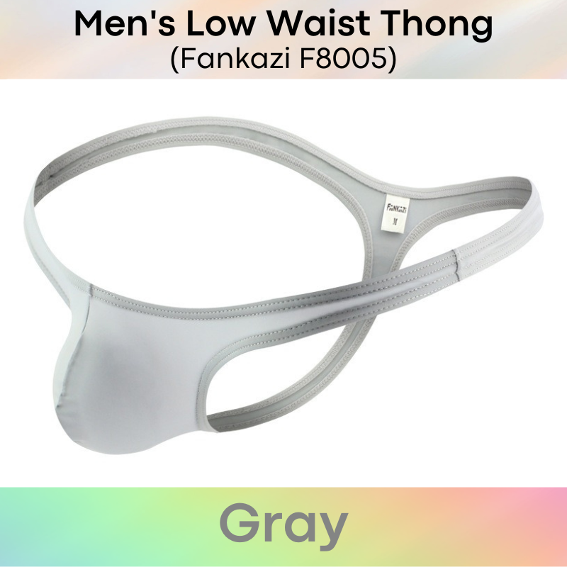 Men's Thong : Low Waist Nylon Underwear (Fankazi F8005)