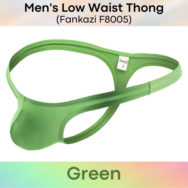 Men's Thong : Low Waist Nylon Underwear (Fankazi F8005)