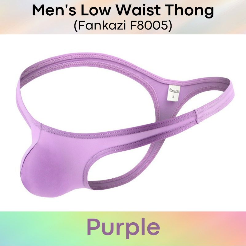 Men's Thong : Low Waist Nylon Underwear (Fankazi F8005)