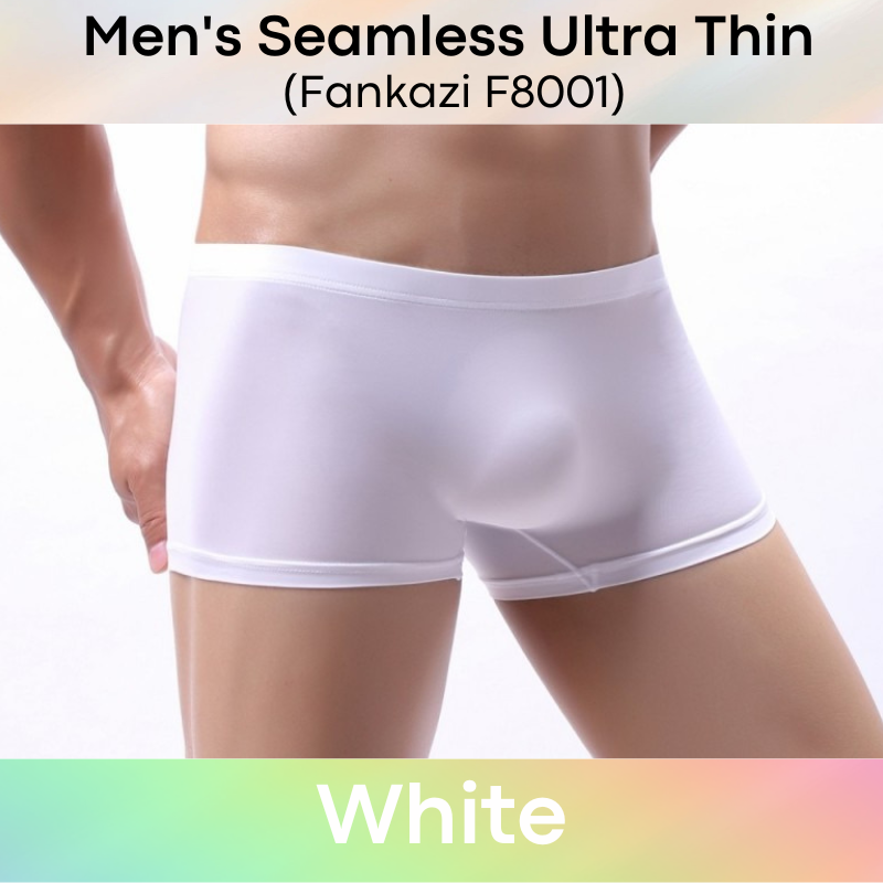Men's Boxer : Seamless Ultra Thin Boxer Underwear (Fankazi F8001)