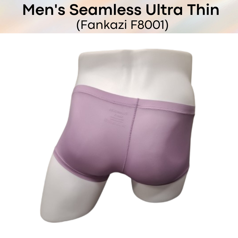 Men's Boxer : Seamless Ultra Thin Boxer Underwear (Fankazi F8001)