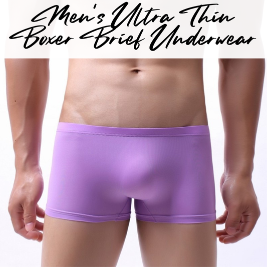 Men's Boxer : Seamless Ultra Thin Boxer Underwear (Fankazi F8001)