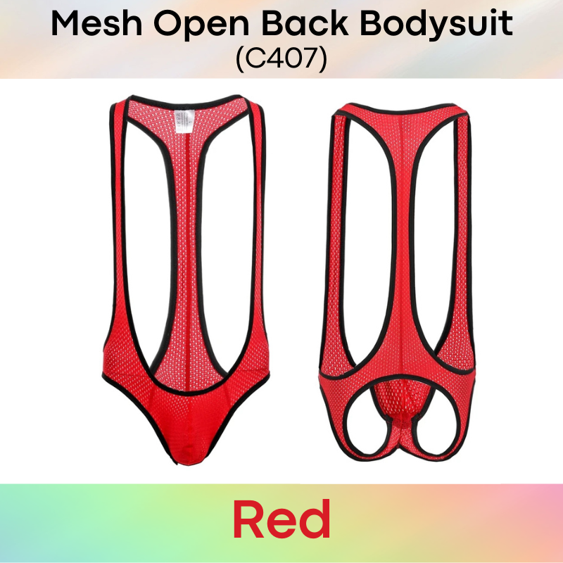 Men's Bodysuit : Open Back (C407)