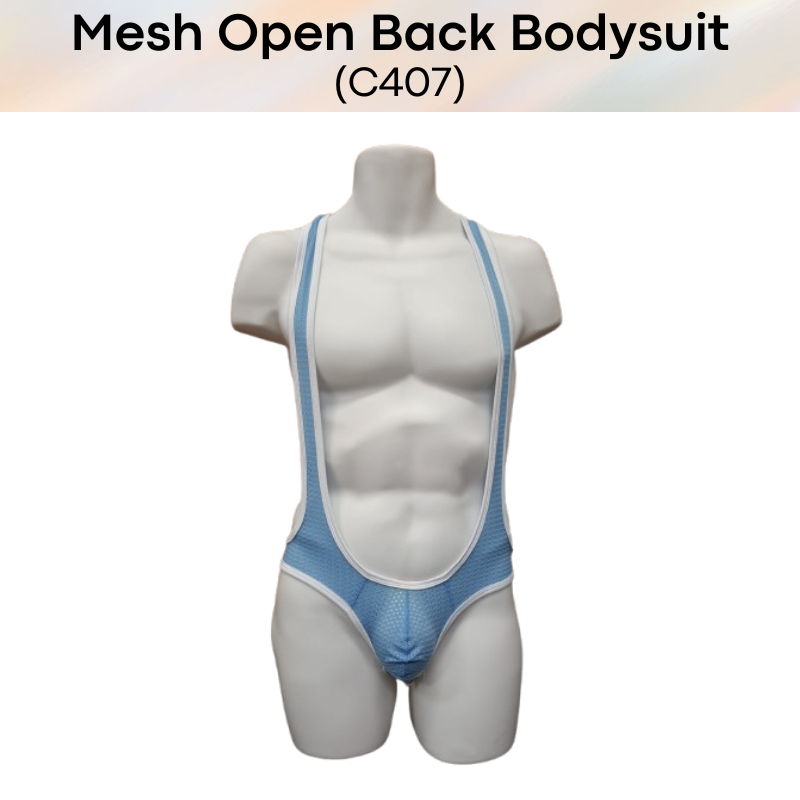 Men's Bodysuit : Open Back (C407)