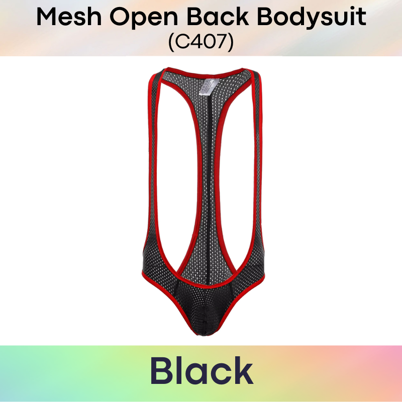Men's Bodysuit : Open Back (C407)
