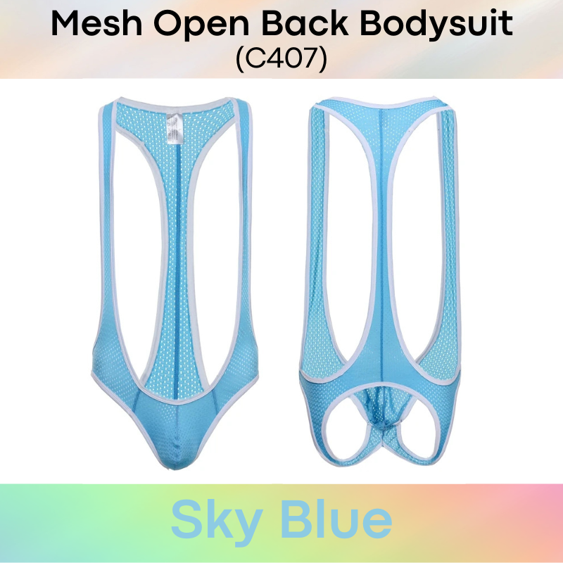 Men's Bodysuit : Open Back (C407)