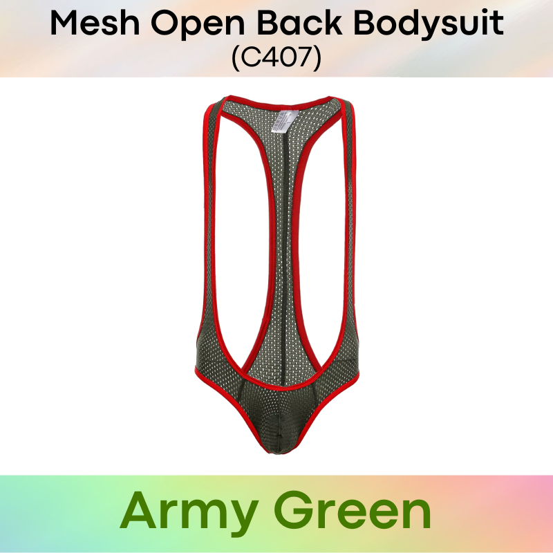 Men's Bodysuit : Open Back (C407)
