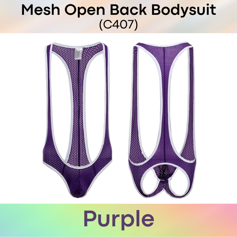 Men's Bodysuit : Open Back (C407)