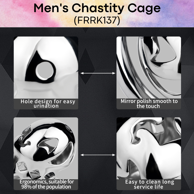 Adult Toy: Men's Aluminum Alloy Clown Chastity Cage (FRRK137)