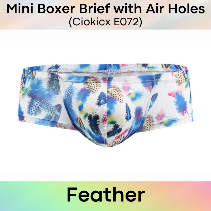 Men's Boxer : Bikini Style Printed Designs Polyester Boxer Brief (Ciokicx E072)