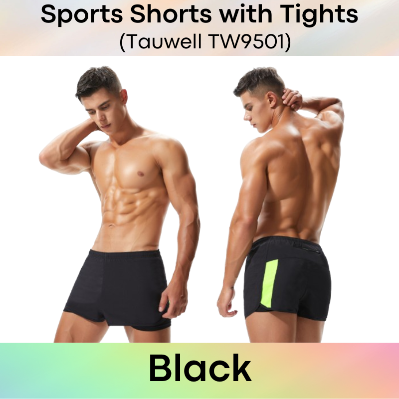 Men's Shorts: Training Sports Shorts with Inner Tights (TW9501)