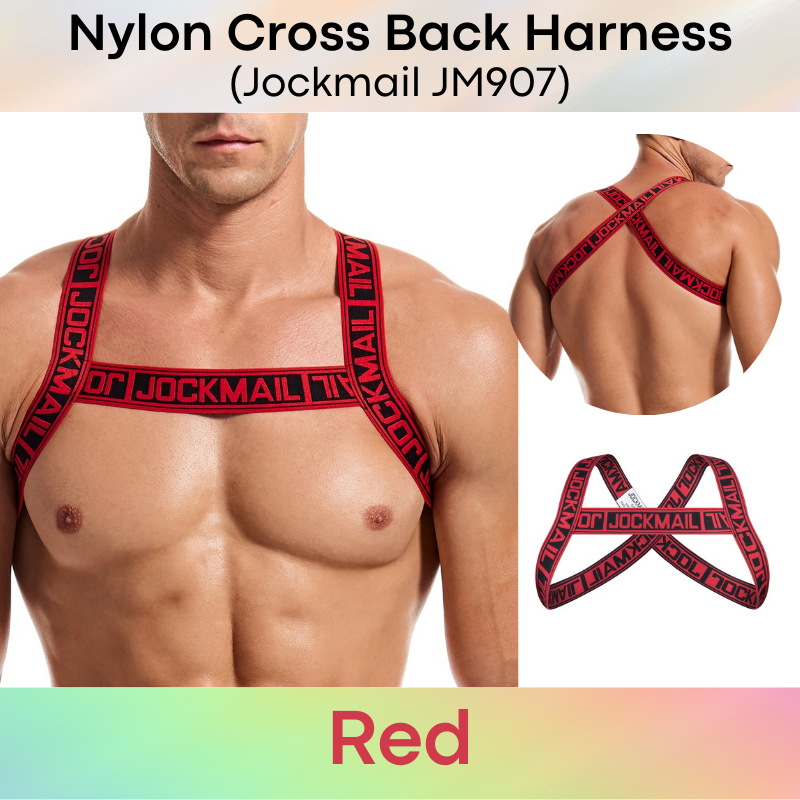 Men's Strap: Nylon Cross Back Harness Strap (JM907)