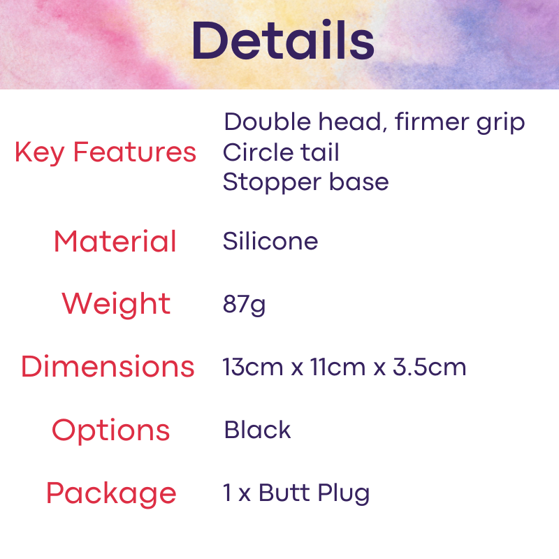 Adult Toy: Silicone Double Head Dog Tail (JNBPDT)