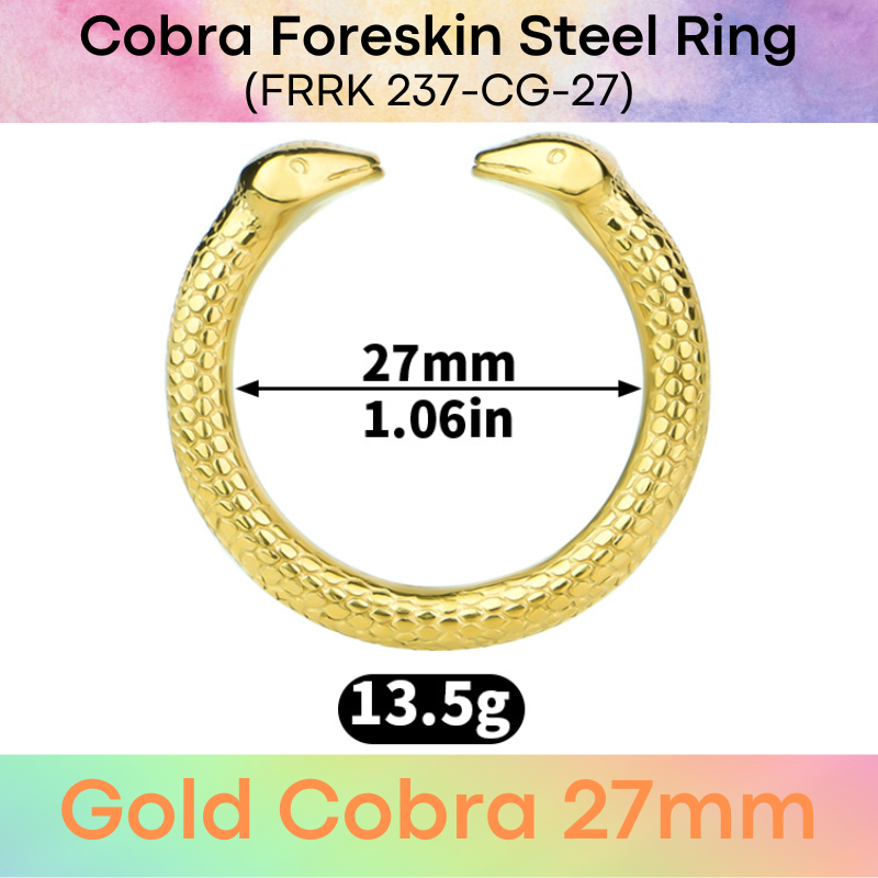 Adult Toy: Men's Foreskin Beast Design 304 Stainless Steel Ring (FRRK236/FRRK237)