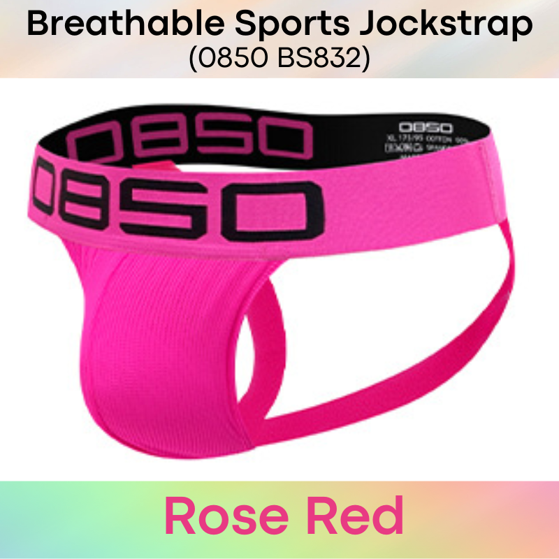 Men's Jockstrap: Nylon Double Layer Pouch Jockstrap with 4cm Spandex Waistband (BS832)