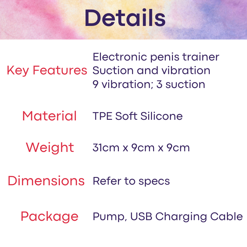 Adult Toy: Male Electronic Pump Trainer (SHD-S193)