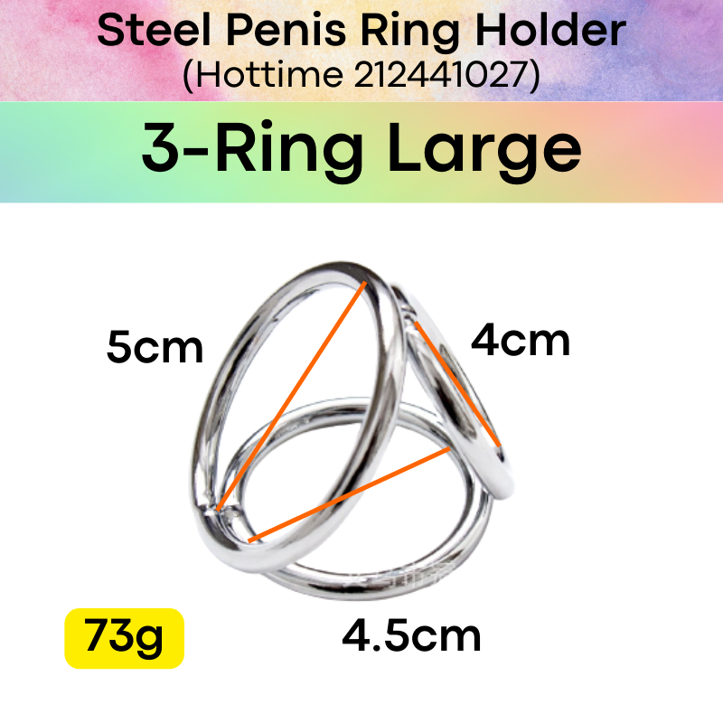 Adult Toy : Men's Penis Ring Steel (Hottime 212441027)